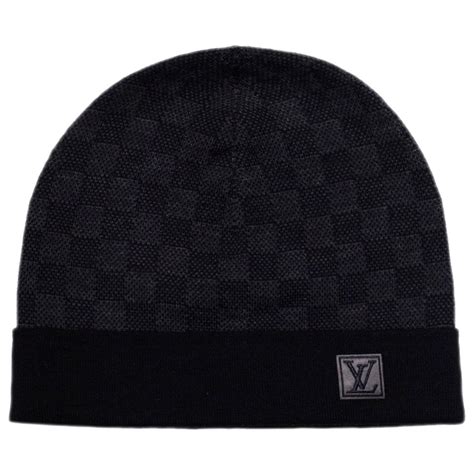 louis vuitton beanie hat black.